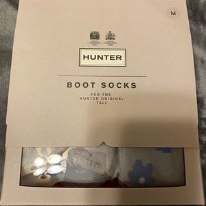 HUNTER ORIGINAL TALL RAIN BOOT SOCKS GRAY MEDIUM